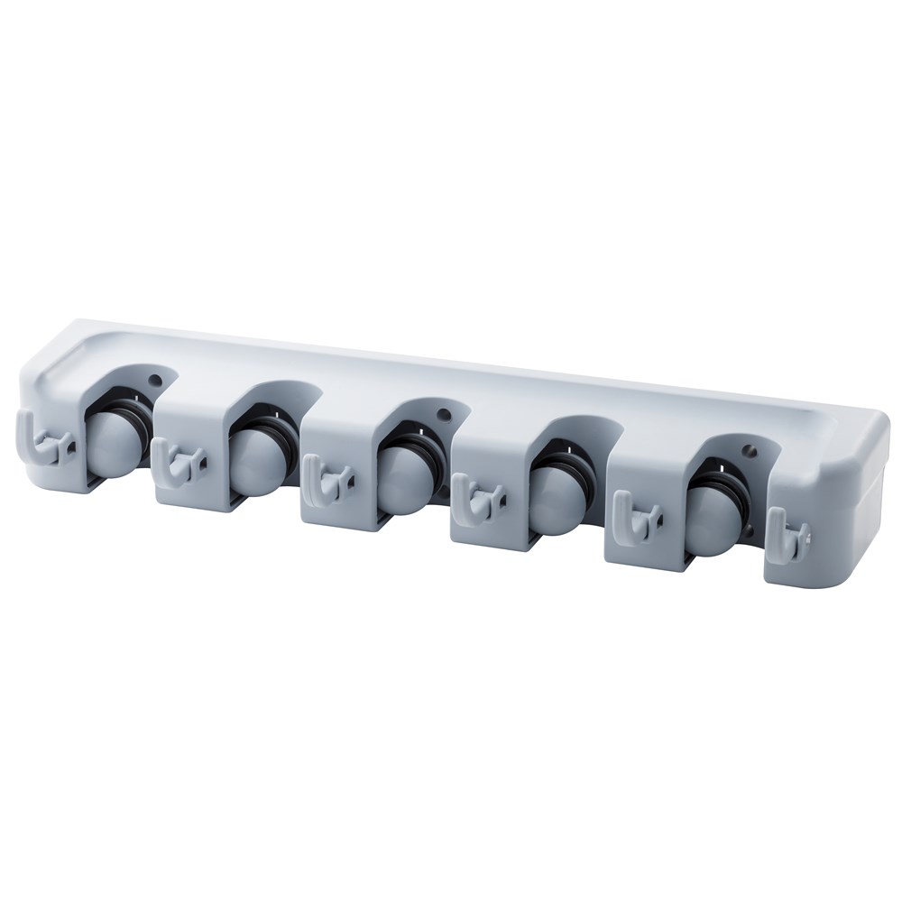 Plastic Mop and Broom Holder Wall Housekeeper Wall Mounted Mop Organizer Holder Brush Broom Hanger/Holder And Garden Tool Garage Organizer